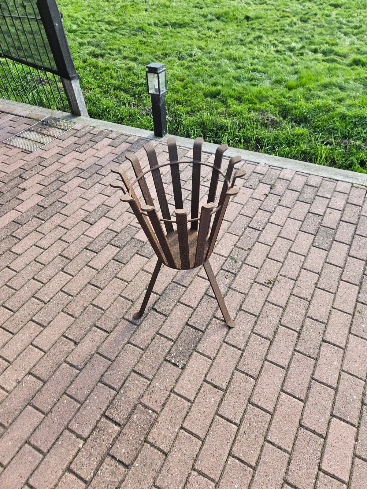 vuurkorf 83x51cm zware kwaliteit, Ophalen, Gebruikt, Vuurkorf