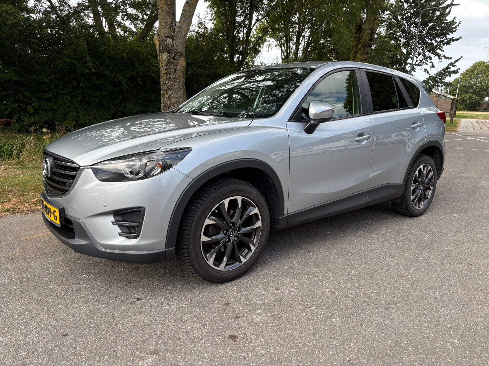 Mazda CX-5 2.0 Skyactiv-g 165pk 2WD Aut 2017 Grijs, Auto's, 1998 cc, Zwart, 4 cilinders, 700 kg