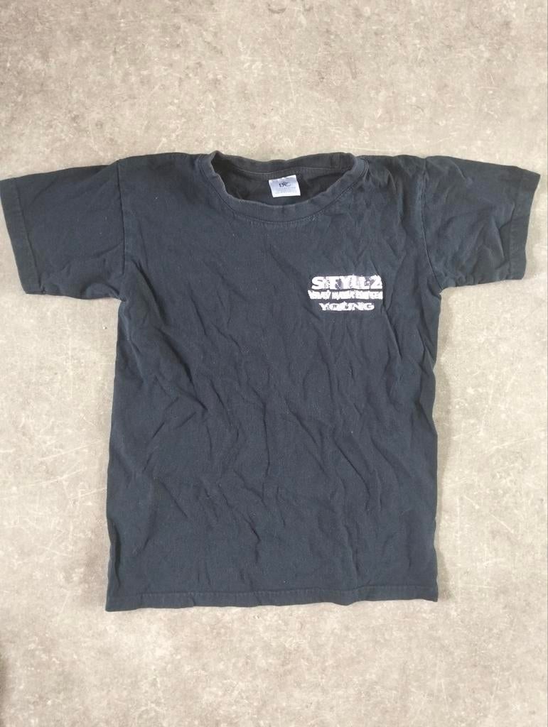Zwart T-shirt 146/152 met 'STYLLZ' opdruk, Gebruikt, Jongen of Meisje, Ophalen of Verzenden, BC Collection