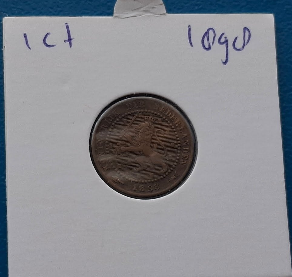 Nederland 1 cent 1898 - Wilhelmina*, Verzenden, Koningin Wilhelmina, Overige waardes, Losse munt