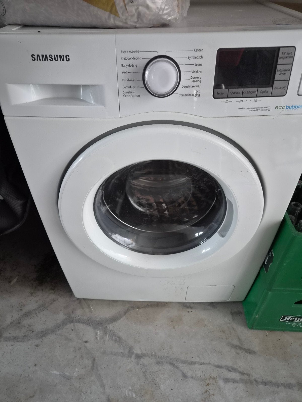 Samsung EcoBubble Wasmachine - Voorlader, Ophalen, Gebruikt, 85 tot 90 cm, 1200 tot 1600 toeren