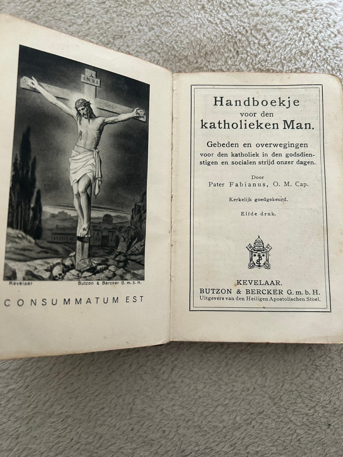 Gebedenboekje voor de katholieke man 1932, Ophalen of Verzenden
