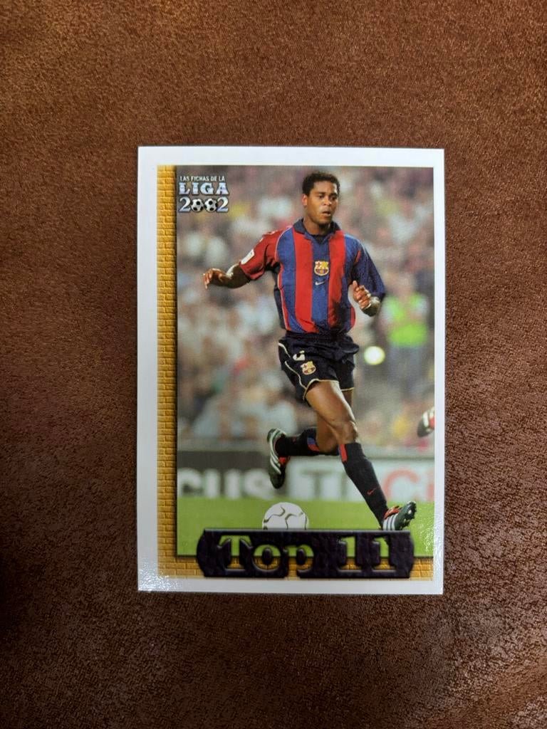 Patrick Kluivert Spelerskaart - Las Fichas de la Liga 2002, Verzamelen, Sportartikelen en Voetbal, Zo goed als nieuw, Spelerskaart