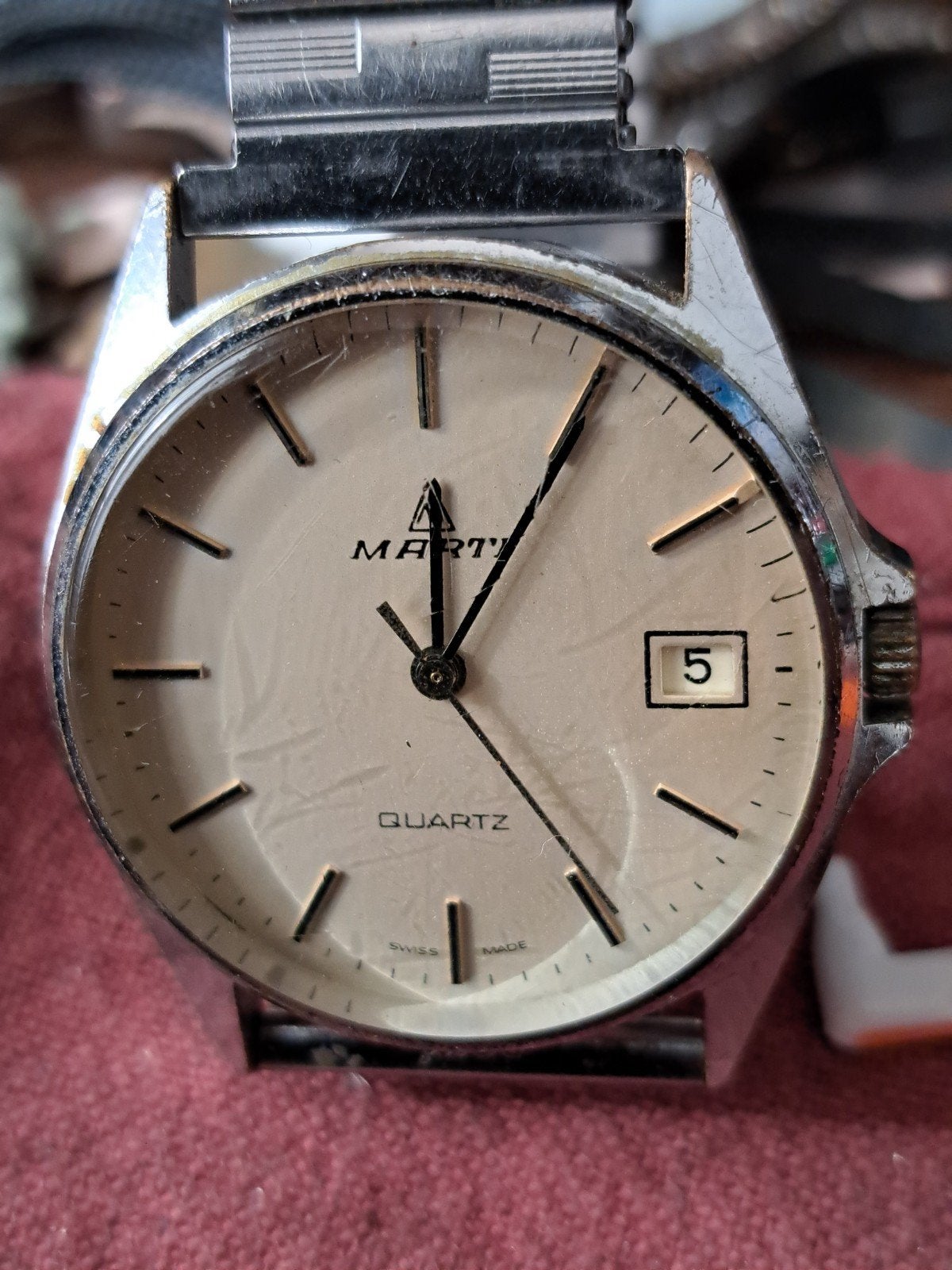 MARTI Vintage horloge., Sieraden, Tassen en Uiterlijk, Ophalen of Verzenden, Staal, Overige merken, 1960 of later