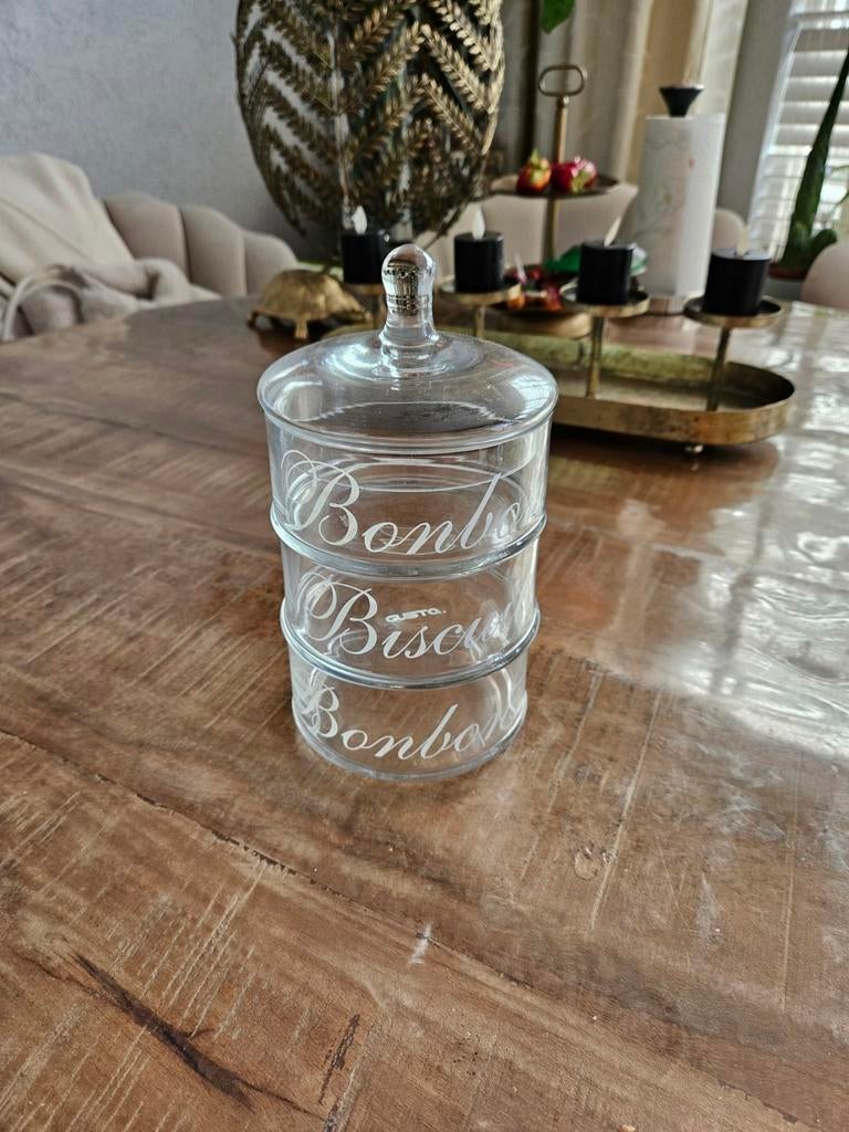 Leuke kleine etagere van glas, Ophalen, Zo goed als nieuw