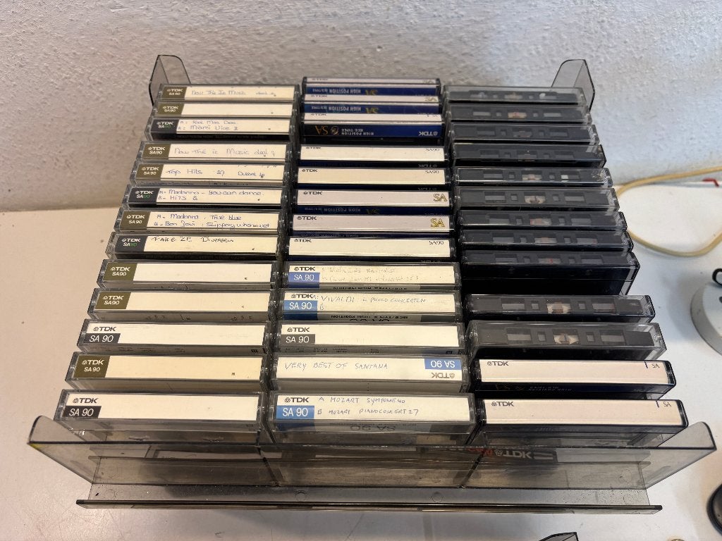 78x TDK SA cassette, Overige genres, Ophalen of Verzenden, Zo goed als nieuw, Voorbespeeld