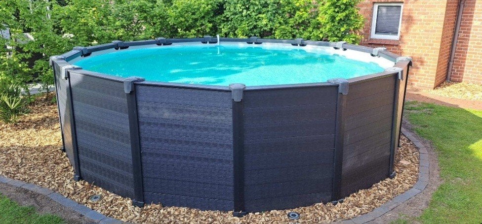 Prachtig mooi zwembad te koop, Tuin en Terras, Ophalen, Rond, 300 cm of meer, Opzetzwembad