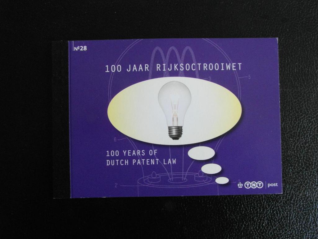 PR28 Prestigeboekje 100 Jaar Rijksoctrooiwet 2010 Postfris, Ophalen of Verzenden, Na 1940, Postfris