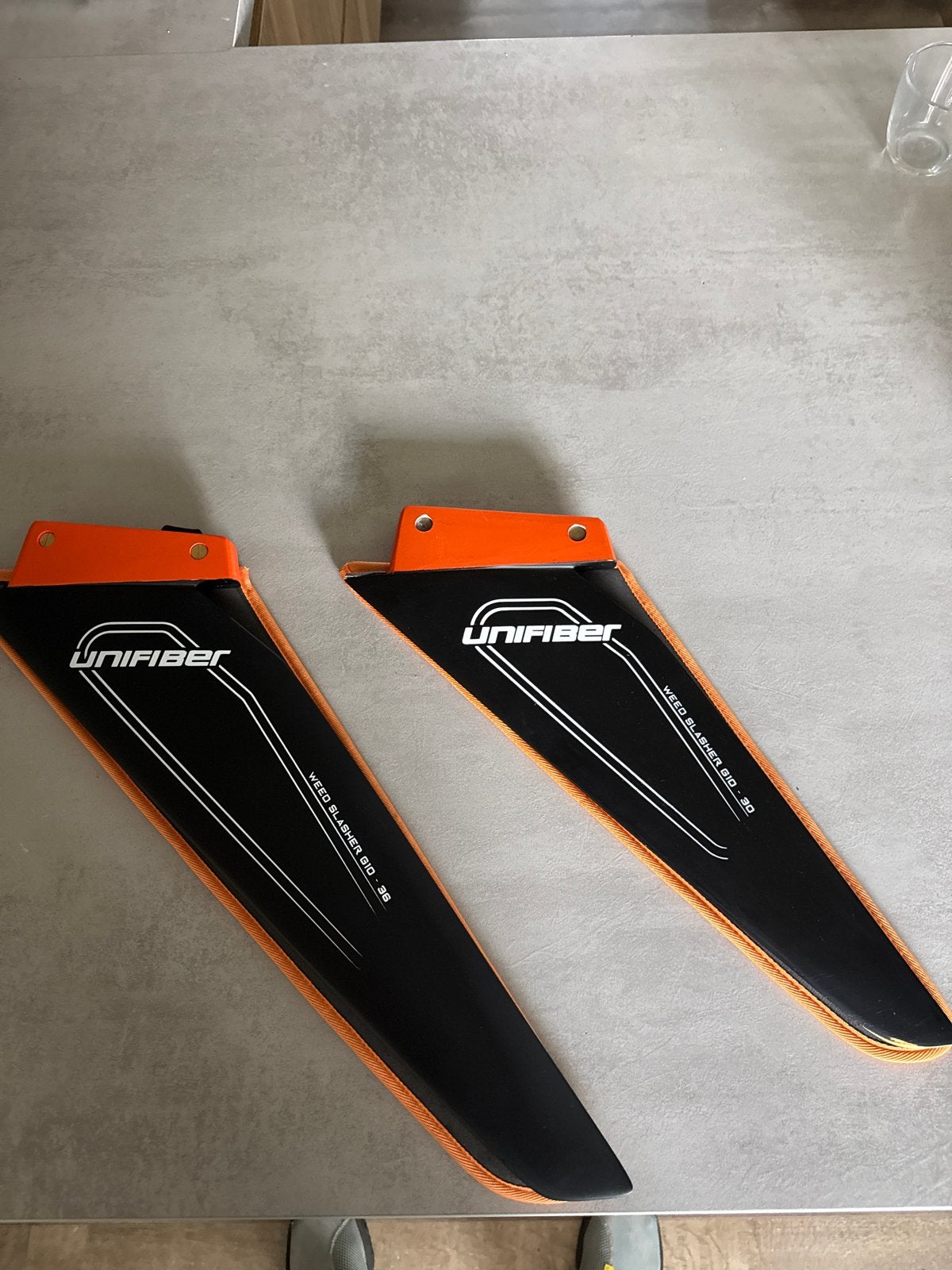 Unifiber Weed Slasher G10 - 30 & 36 cm vinnen, Watersport en Boten, Vin, Ophalen of Verzenden, Zo goed als nieuw, Met vin(nen)