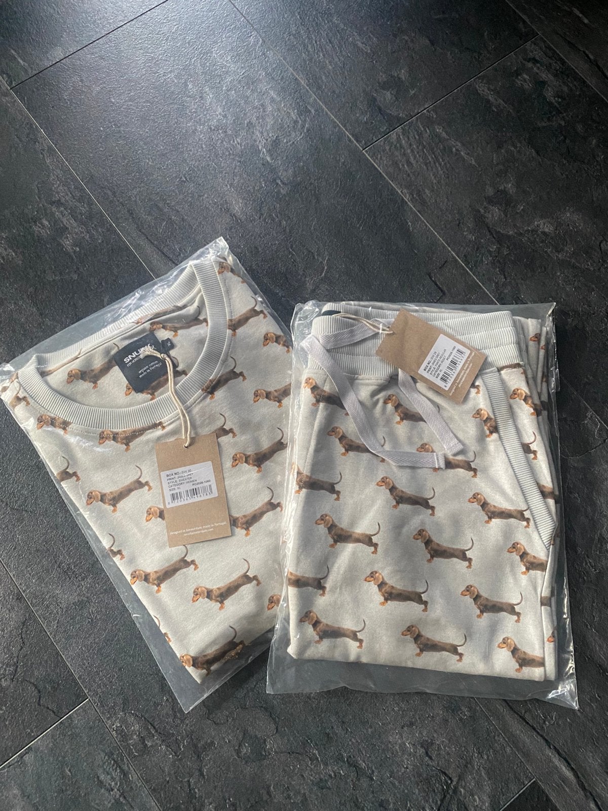 Snurk Amsterdam pyama James Grey Sweater en Broek set dames, Kleding | Dames, Ophalen of Verzenden, Nieuw