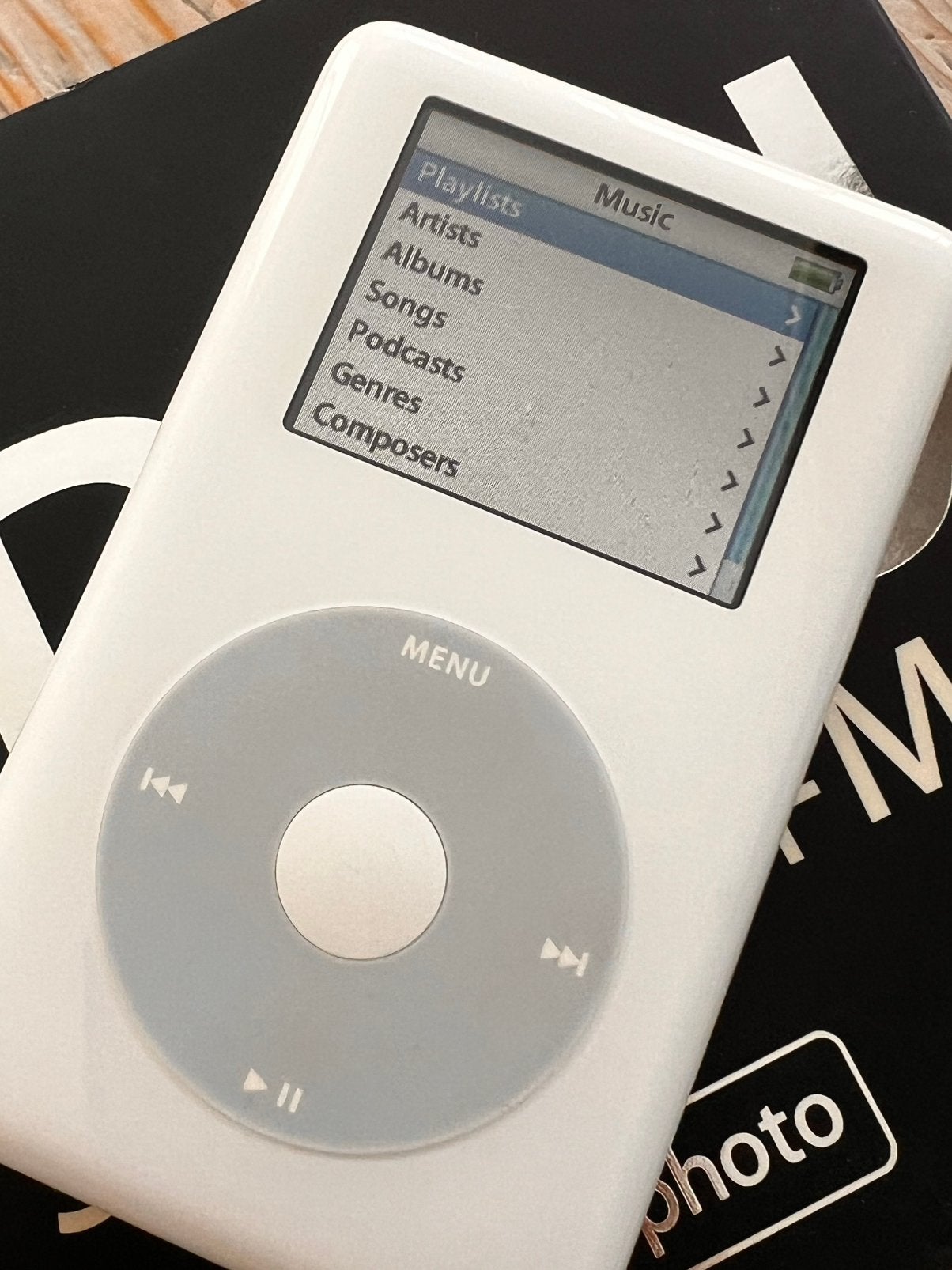 Apple IPOD Photo 30GB PC+MAC, Ophalen of Verzenden, Zo goed als nieuw, 20 tot 40 GB, Overige kleuren