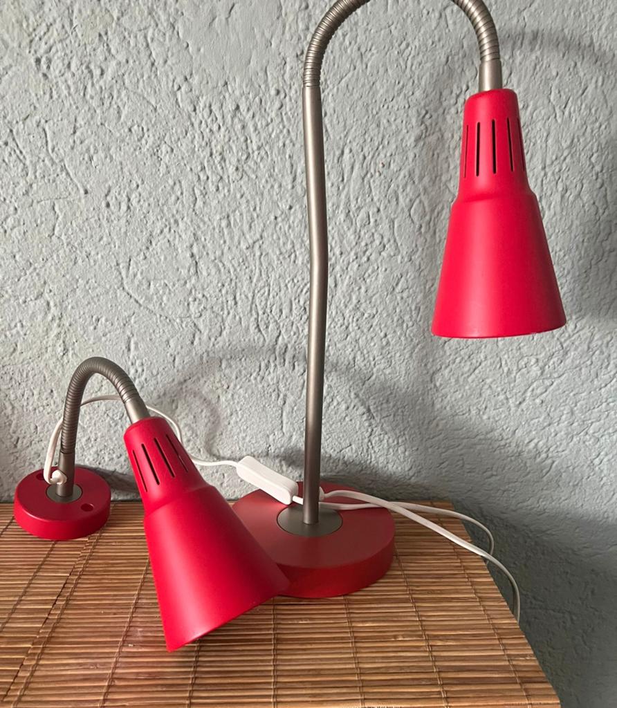 Vintage Ikea lampjes, Gebruikt, Vintage, Ophalen of Verzenden, Metaal