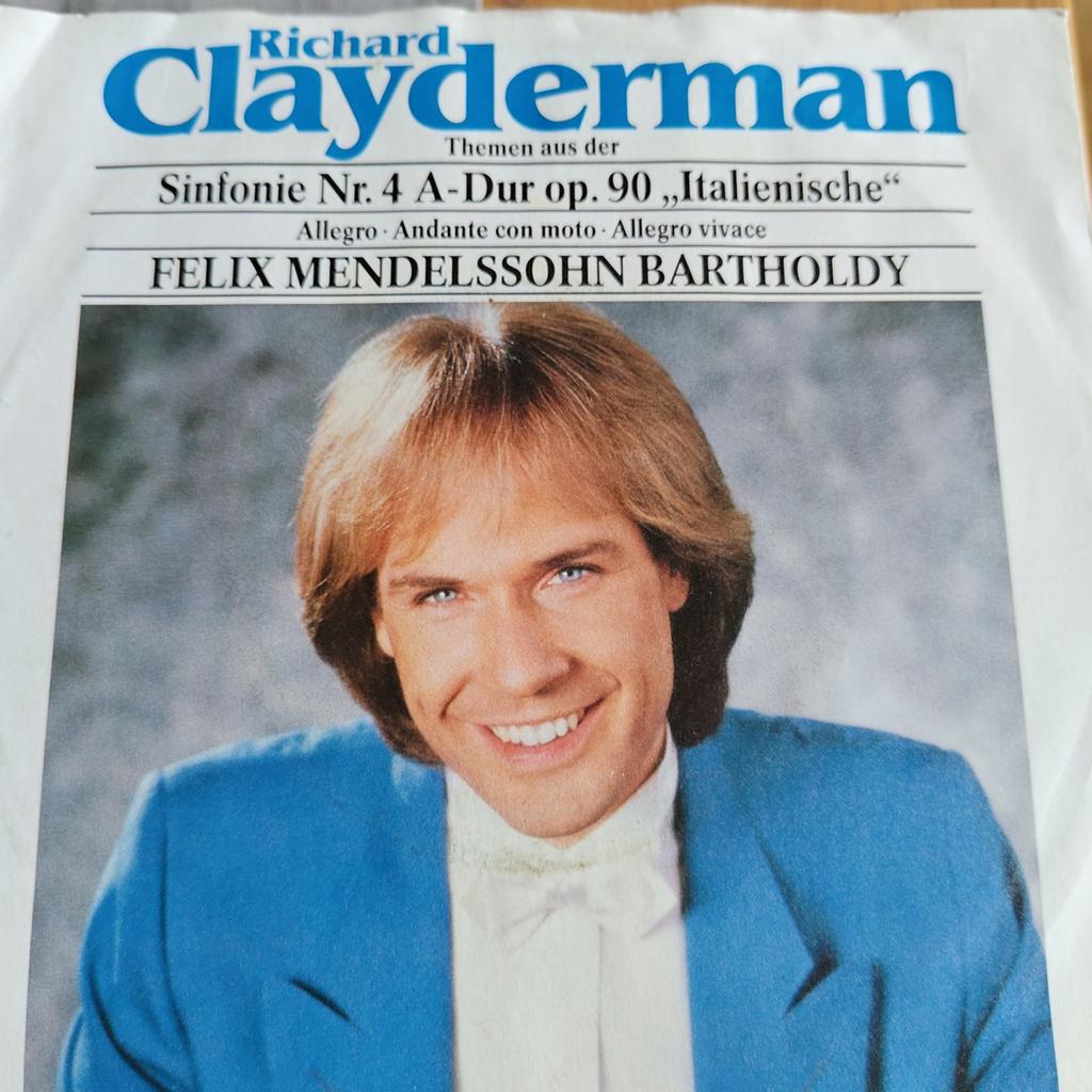 Richard Clayderman - Thema's uit Mendelssohn's Italiaanse, Ophalen of Verzenden, Gebruikt, 7 inch