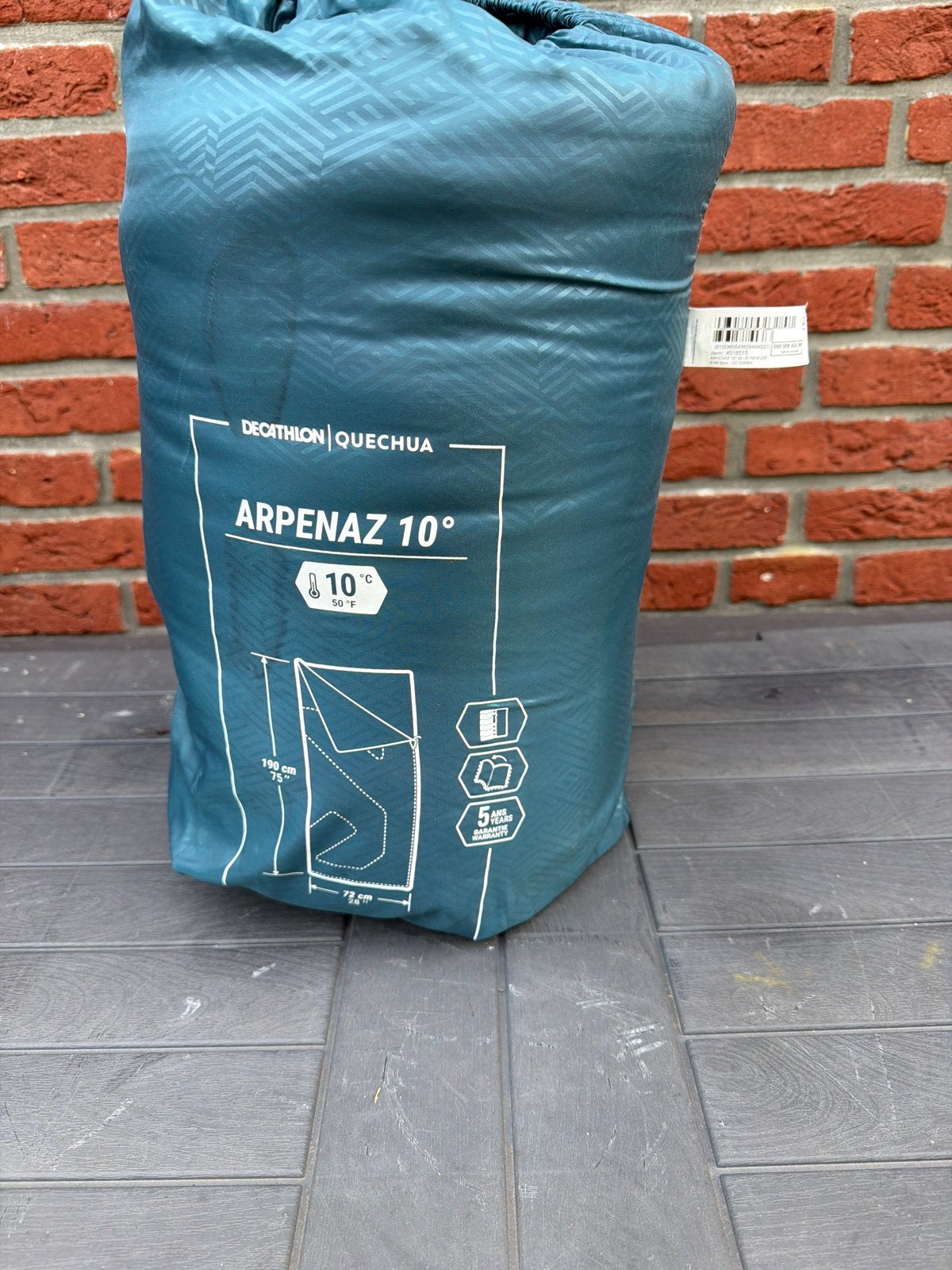 Decathlon Quechua Arpenaz 10 Slaapzak, Caravans en Kamperen, Ophalen, Nieuw