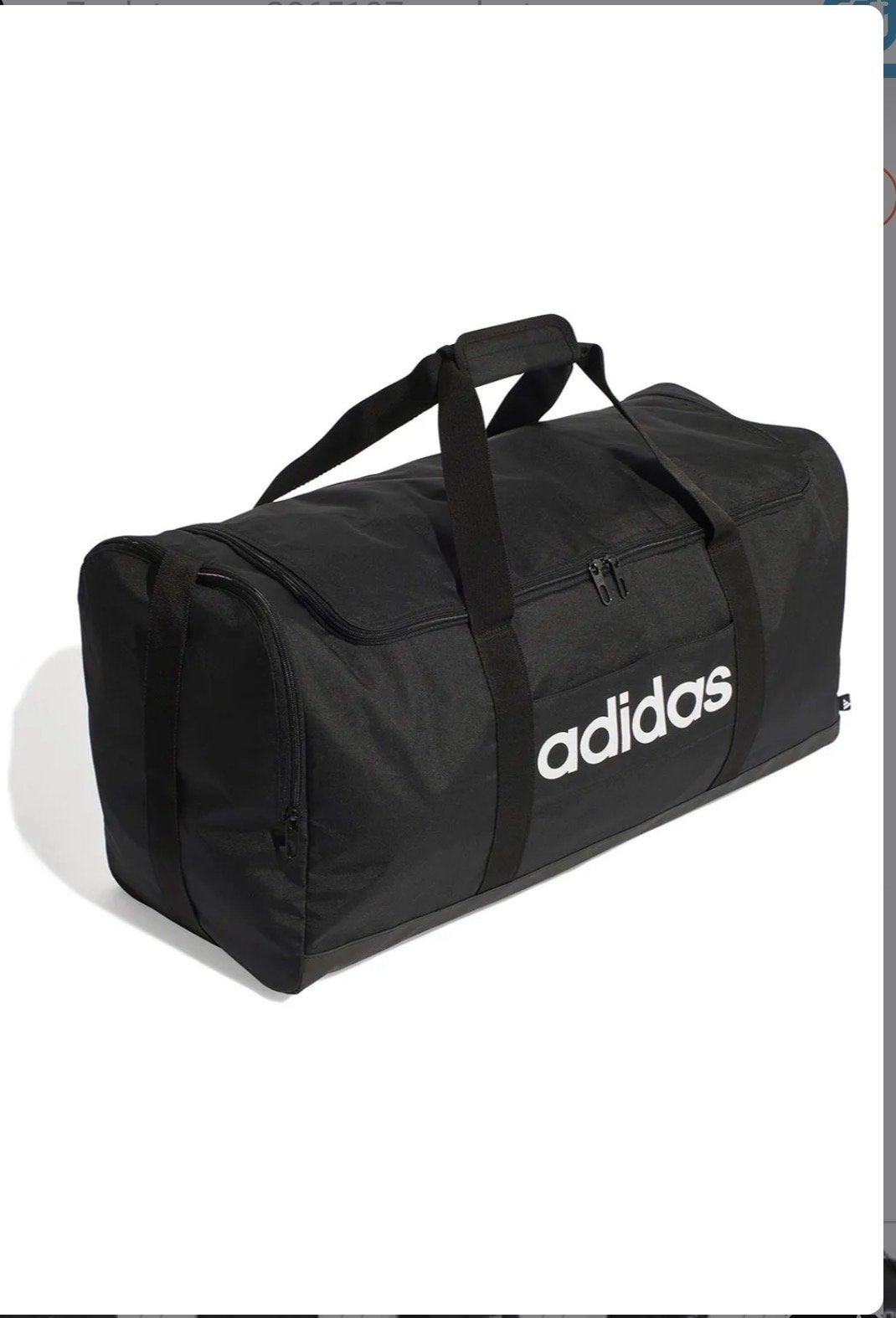 Adidas Linear Large 65L Duffel Tas - Zwart Sporttas, Ophalen of Verzenden, Nieuw, Unisex volwassen