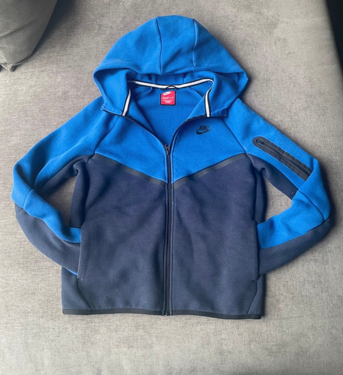 Nike Tech Fleece Vest Maat XS, Kleding | Heren, Verzenden, Zo goed als nieuw, Overige maten, Blauw