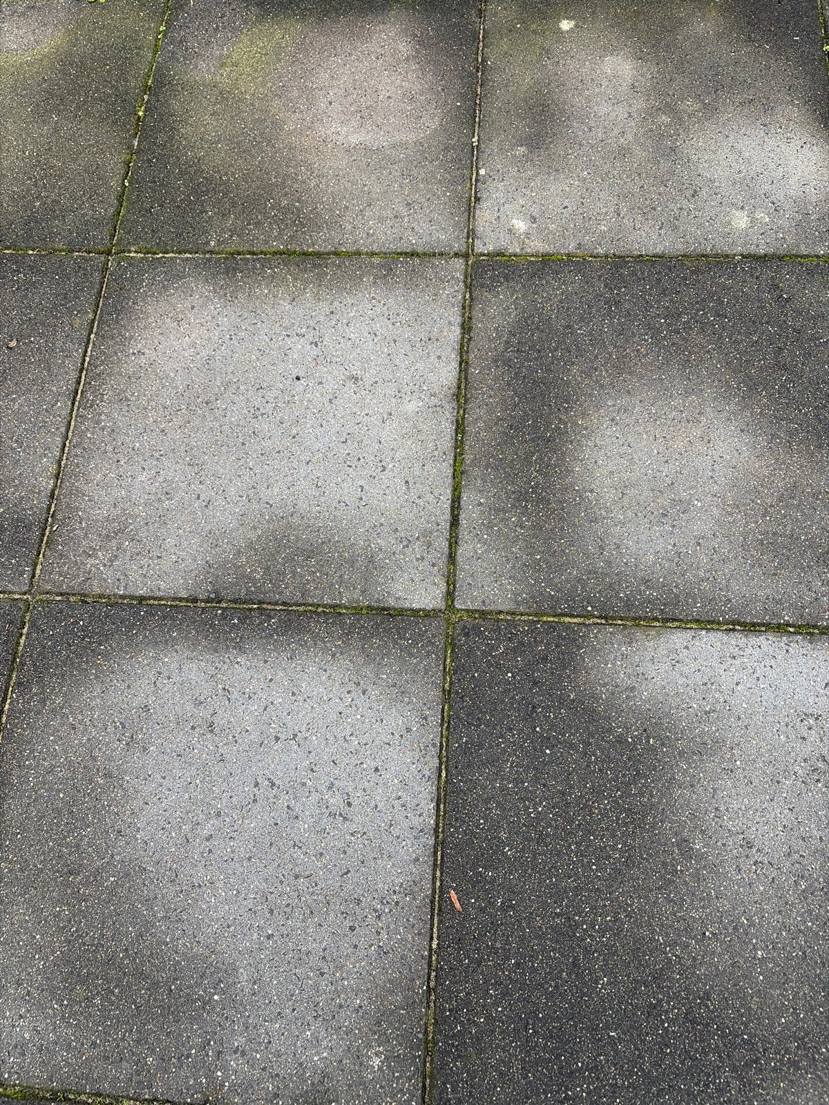 Betontegels 50x50 antraciet - ca. 18 m², Ophalen, Gebruikt, 10 m² of meer, Beton
