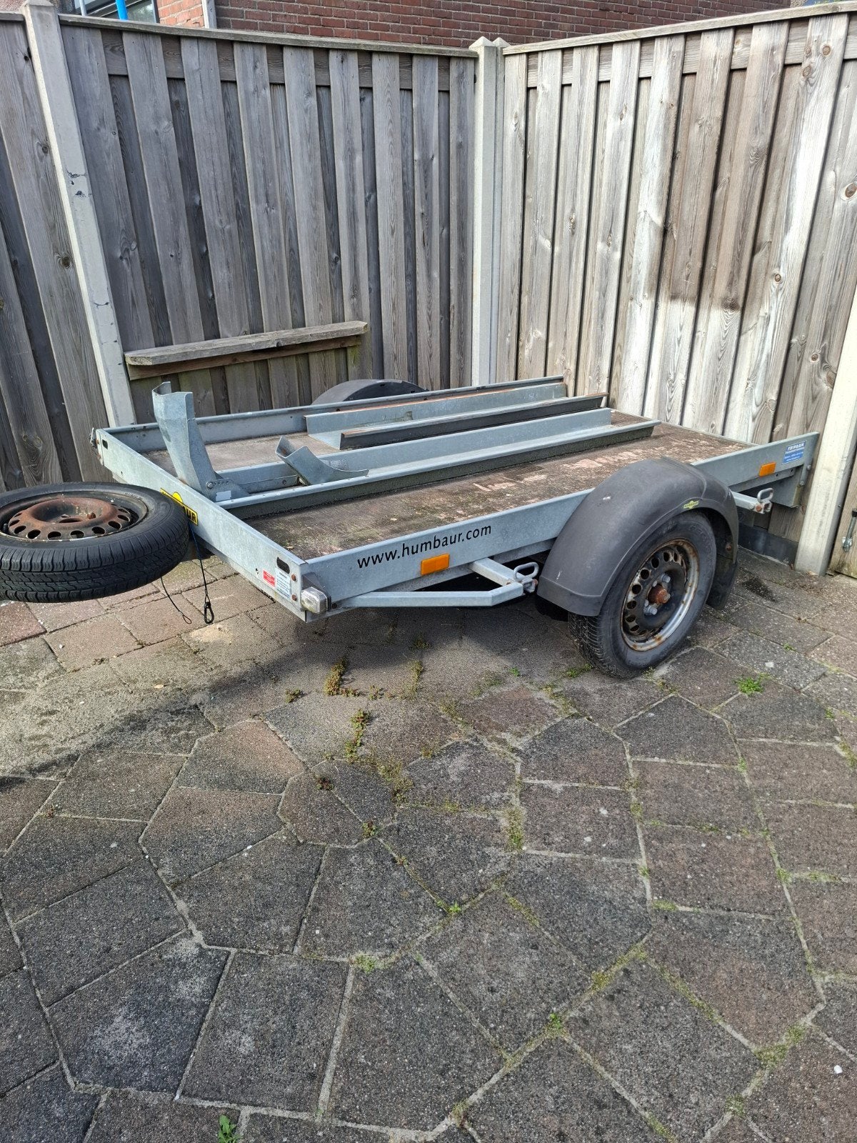 Humbaur motor aanhanger/trailer, Ophalen, Gebruikt