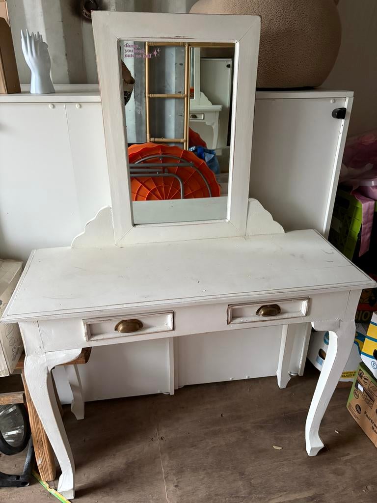 Brocante kaptafel, Huis en Inrichting, Tafels | Kaptafels, Ophalen of Verzenden, Zo goed als nieuw, 50 tot 100 cm, Minder dan 100 cm