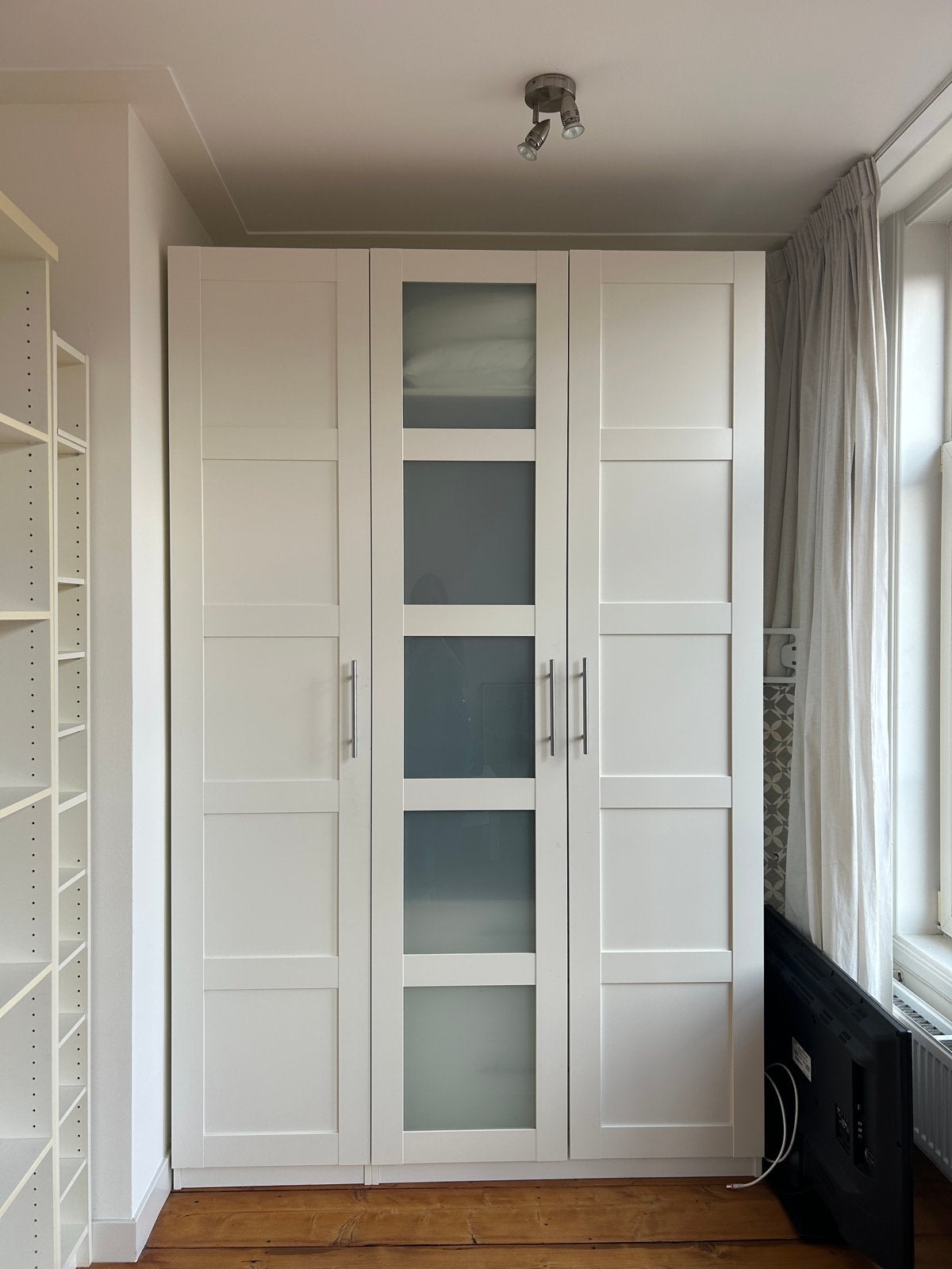 Grote IKEA PAX kledingkast, Ophalen, 100 tot 150 cm, 200 cm of meer, Zo goed als nieuw