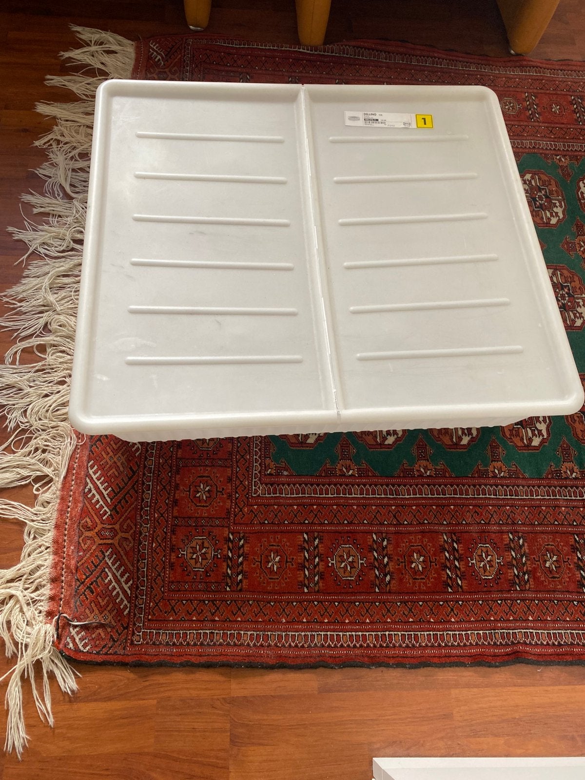 IKEA DILLING Bak/Kist - Wit, 77x70 cm, Ophalen, Gebruikt, 60 cm of meer, 75 tot 100 cm