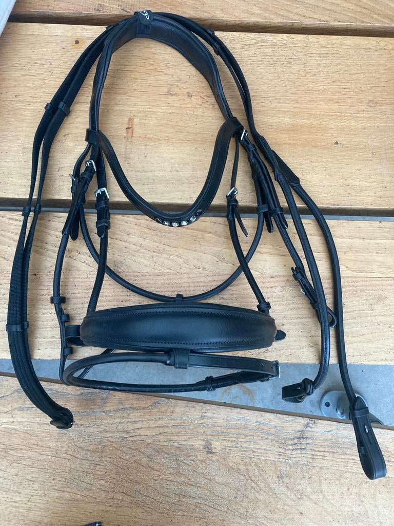 Prachtig rondgenaaid bridle2fit trens hoofdstel en extra s, Ophalen of Verzenden, Nieuw, Dressuur