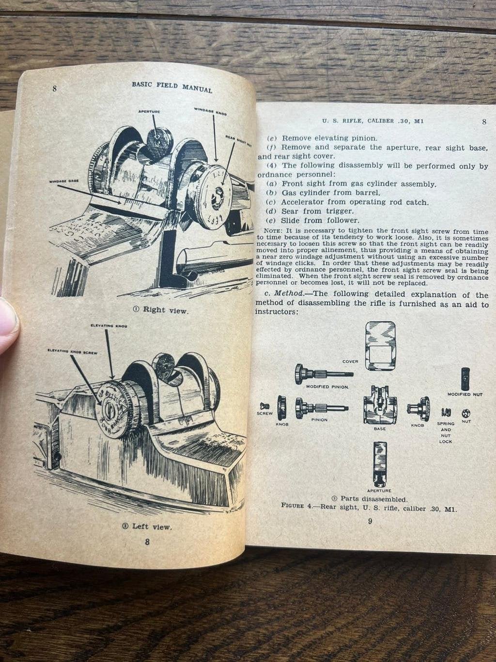WO2 Amerikaans M1 Garand Rifle techisch voorschrift 1943, Amerika, Verzenden, Boek of Tijdschrift
