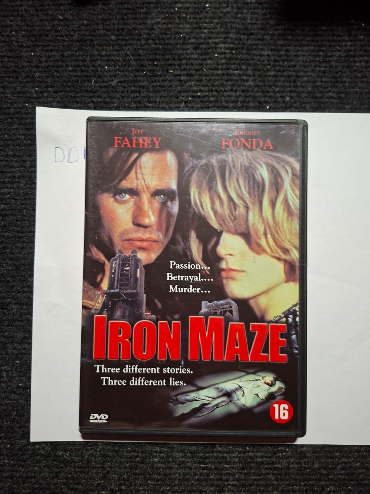 Iron Maze DVD - Jeff Fahey, Bridget Fonda (Thriller), Psychologische thriller, Vanaf 16 jaar, Ophalen of Verzenden, Gebruikt