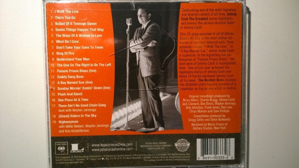 Johnny Cash - The Greatest The Number Ones, Ophalen of Verzenden, Zo goed als nieuw, Album