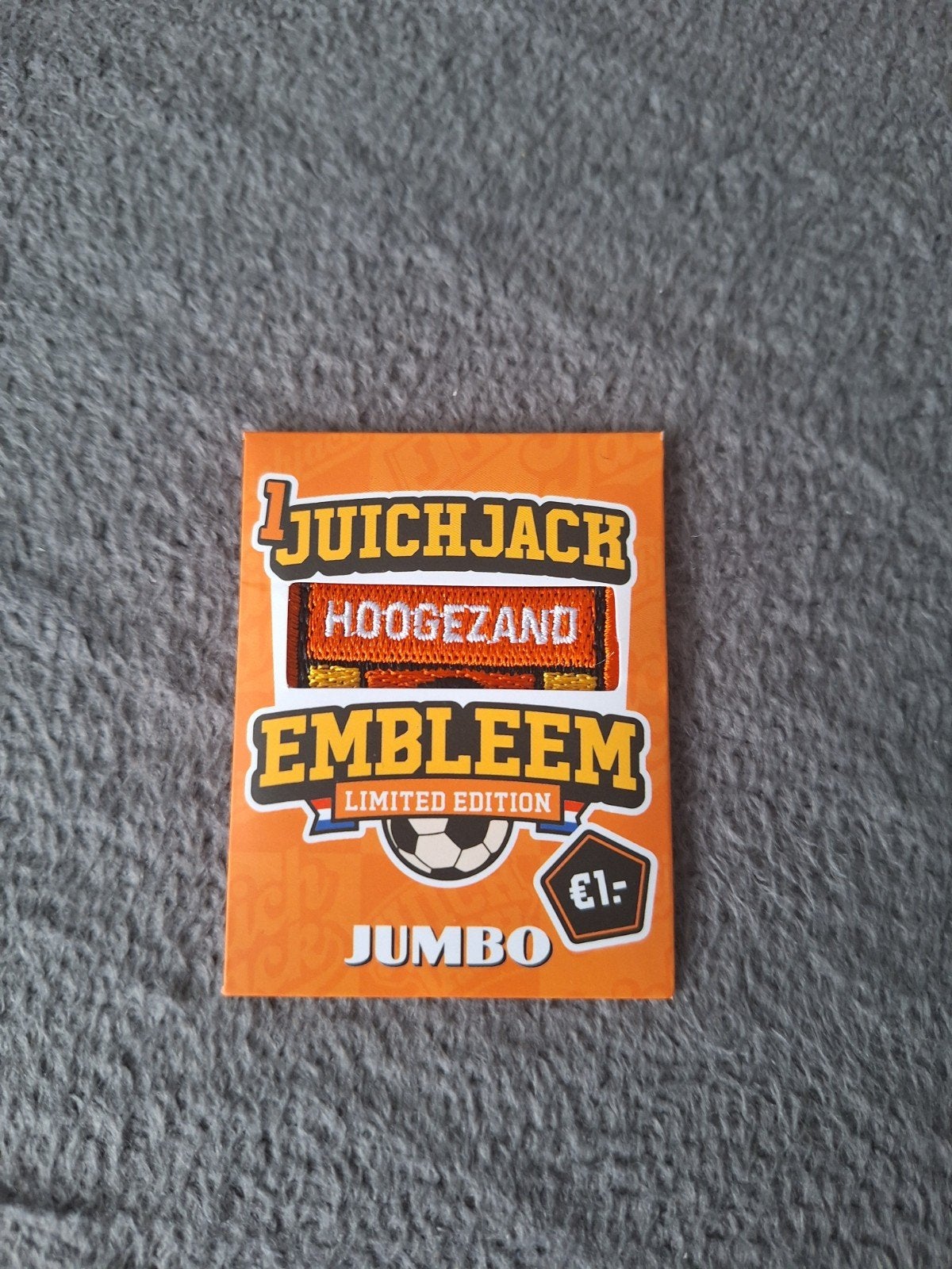 Juich Jack Embleem - Hoogezand, Verzamelen, Supermarktacties, Jumbo, Ophalen