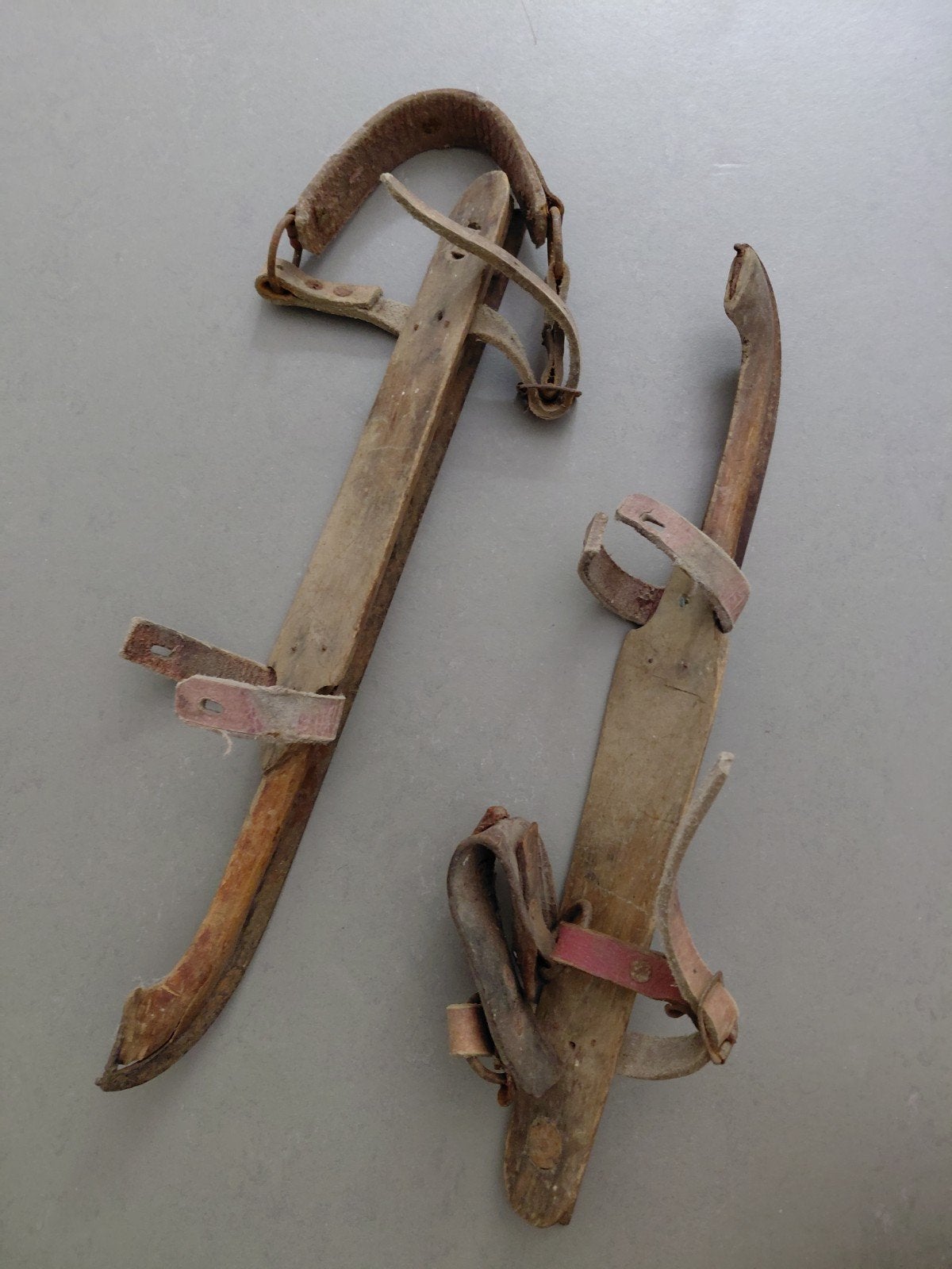 Antieke houten schaatsen - G.S. Ruiter Akkrum, Ophalen of Verzenden