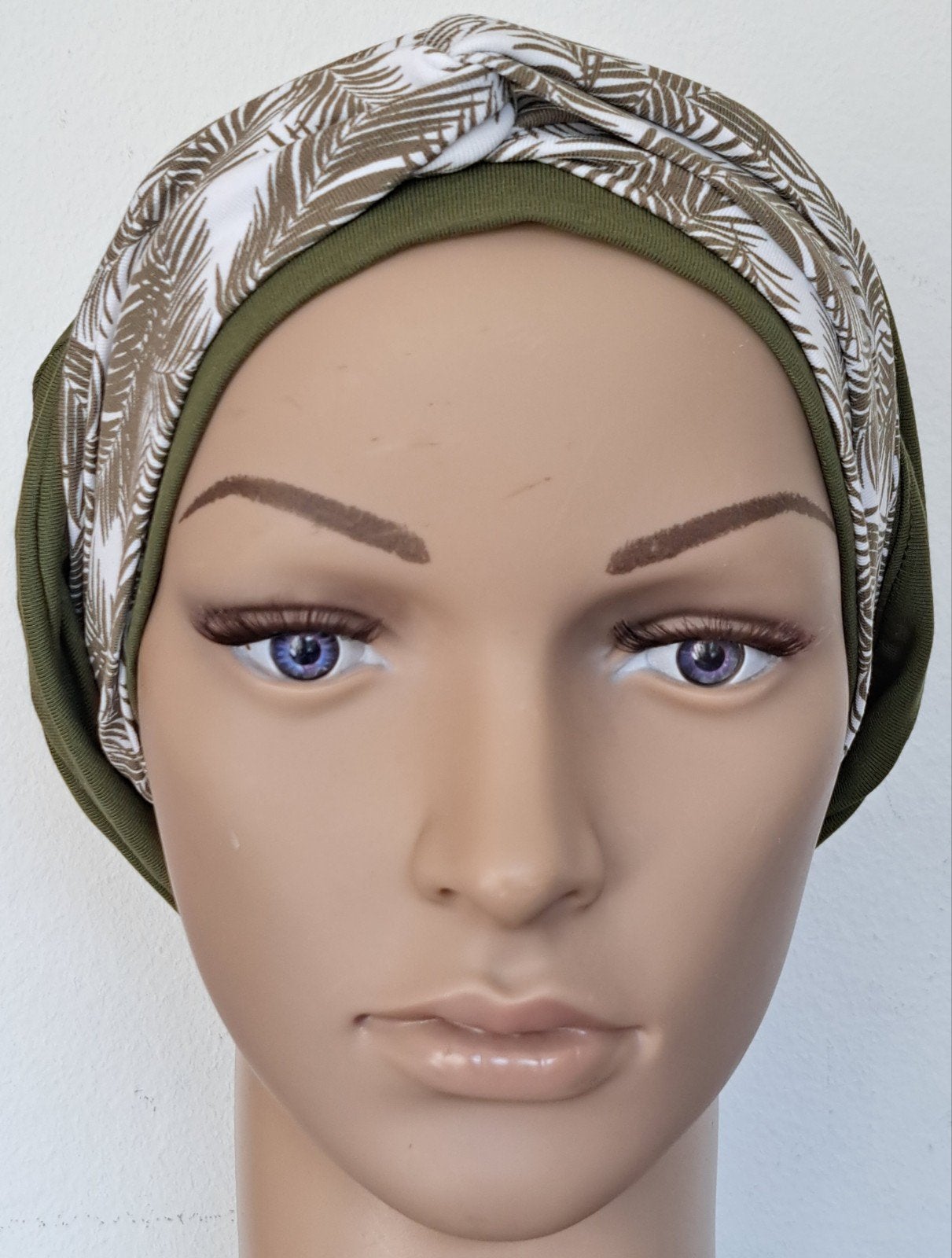 Chemo haarverlies tricot muts met sjaal no 31 A., Kleding | Dames, Mutsen, Sjaals en Handschoenen, Anna, Maat 42/44 (L), Nieuw
