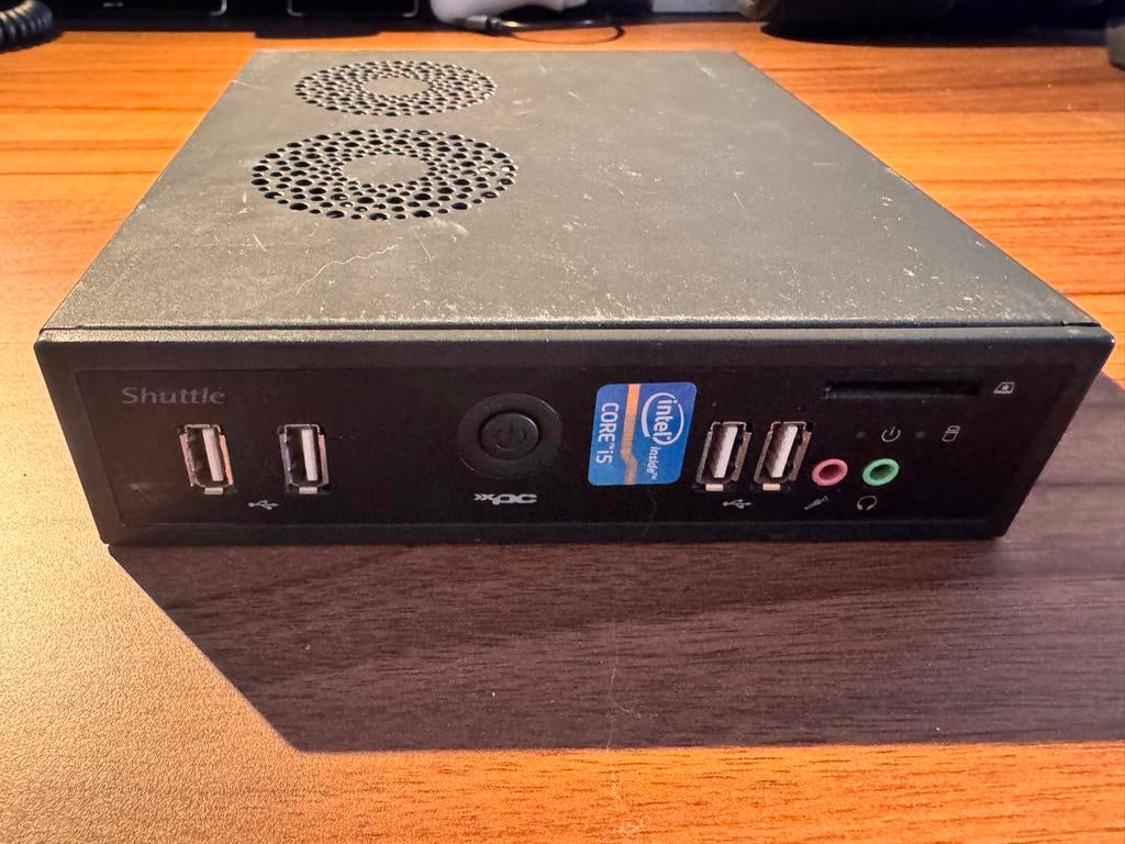 Shuttle XPC mini-pc Intel Core i5, Computers en Software, Desktop Pc's, Gebruikt, 2 tot 3 Ghz, Ophalen of Verzenden, SSD