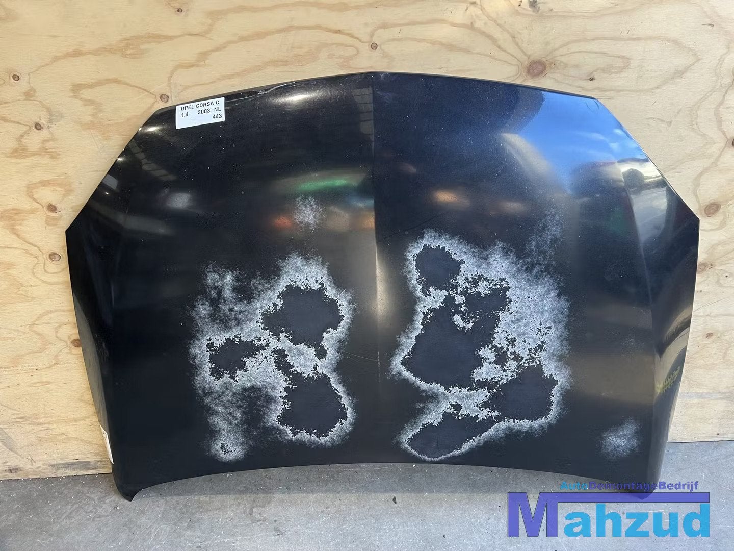 OPEL CORSA C Zwart motorkap 2000-2005, Gebruikt, Opel Automobile GmbH, Ophalen of Verzenden, Kontakt@opel-infoservice.de