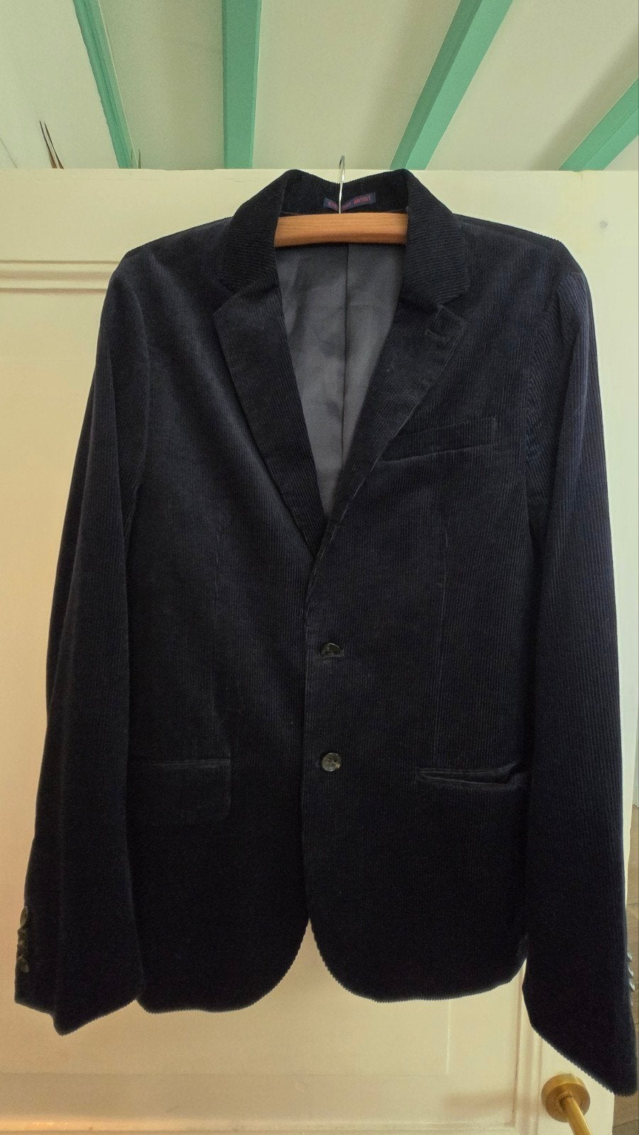 Scotch & Soda Corduroy Colbert Maat L, Maat 52/54 (L), Blauw, Ophalen of Verzenden, Zo goed als nieuw