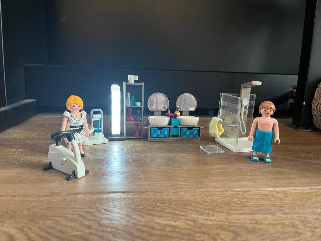 9268 Playmobil City Life Badkamer, Ophalen of Verzenden, Zo goed als nieuw, Complete set