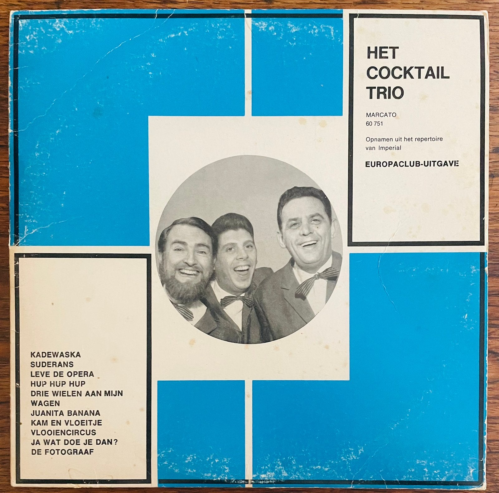 EP Cocktail Trio op Marcato label . Uitgave van Europaclub, 10 inch, Speciale editie, Ophalen of Verzenden, Zo goed als nieuw