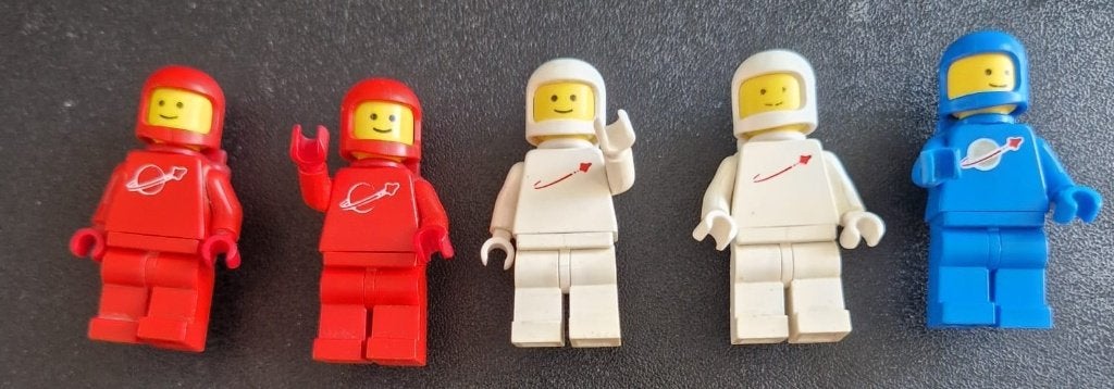 Lego 5 minigfigs SPACE oud, Kinderen en Baby's, Speelgoed | Duplo en Lego, Ophalen of Verzenden, Gebruikt, Minifiguur, Lego