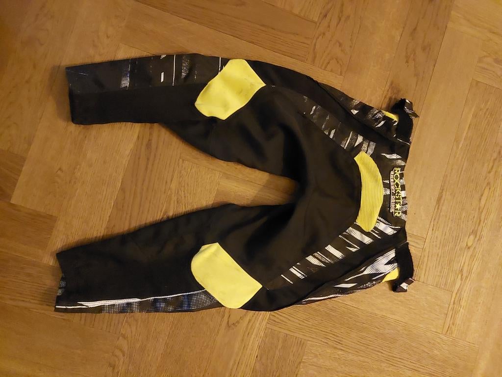Crossbroek maat 24 - Zwart/Geel met Rockstar Energy logo, Kleding | Heren, Zwart, Overige maten, Ophalen of Verzenden, Rockstar Energy