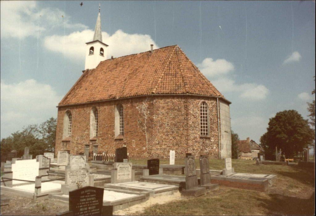Lettelbert (gem. Leek Gr.) kerk Foto -9x12cm. ca. 1970, 1960 tot 1980, Verzenden, Foto, Zo goed als nieuw