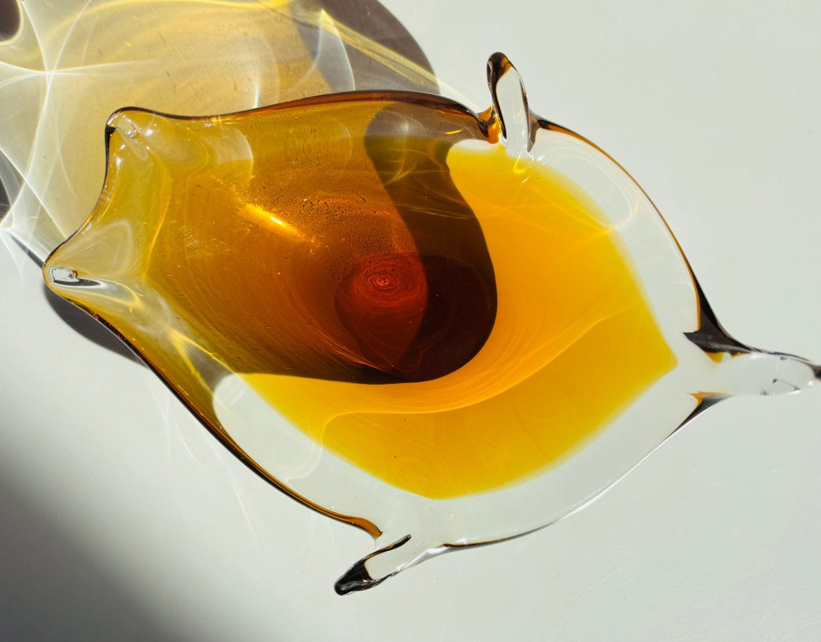 vintage Murano sommerso glas object, Ophalen of Verzenden