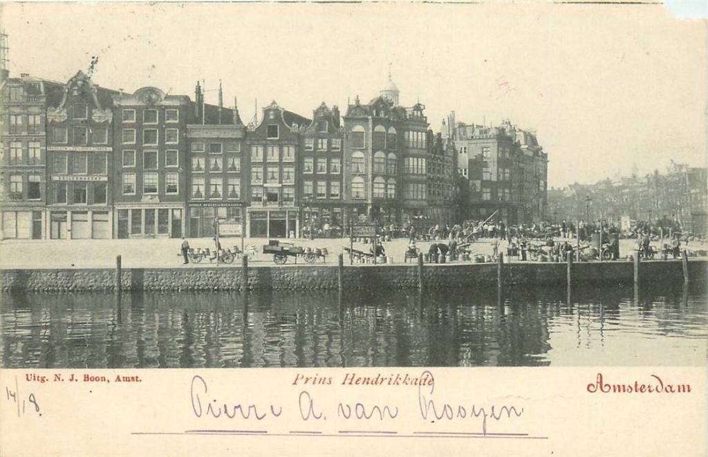 388-253-003 Amsterdam Prins Hendrikkade, Verzenden, Voor 1920, Noord-Holland