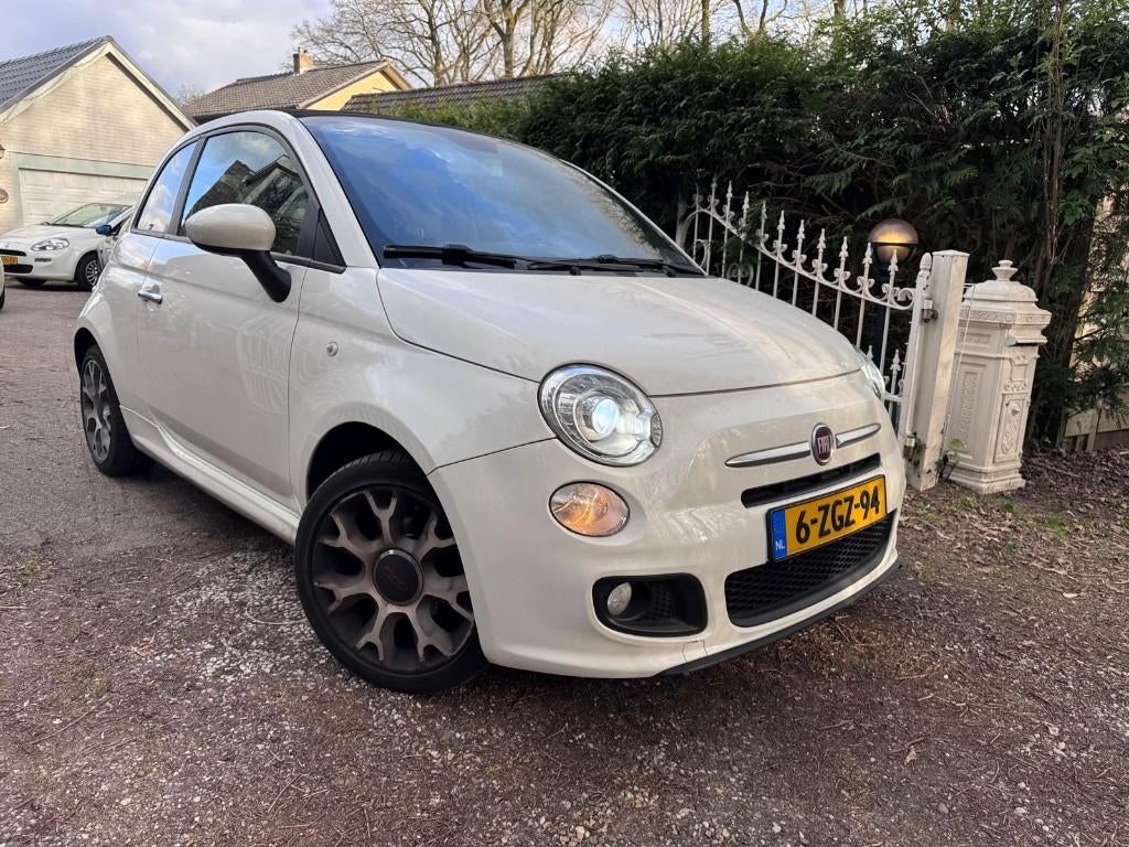 Fiat 500 C 0.9 TwinAir Turbo 500S | Cabrio | 1e Eig | Leer, Cabriolet, Wit, 26 km/l, Particulier