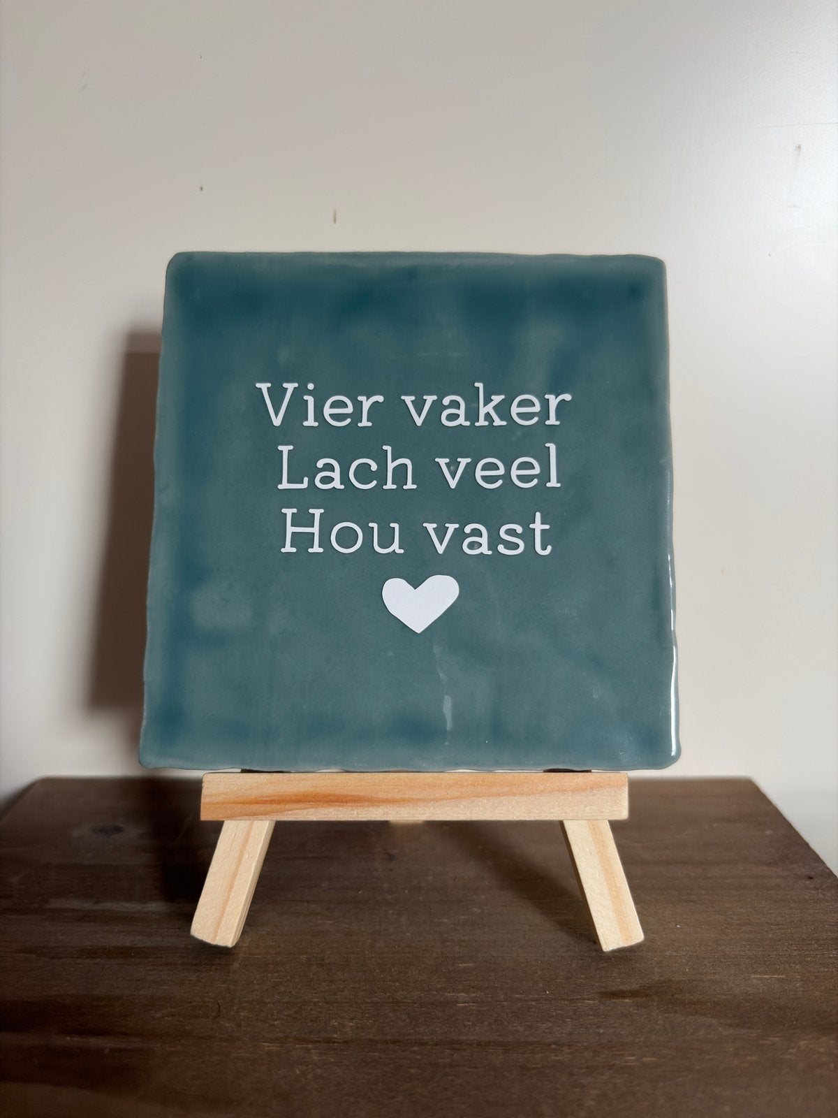 Tegeltje met tekst - 10x10, Tegeltje, Ophalen of Verzenden, Nieuw