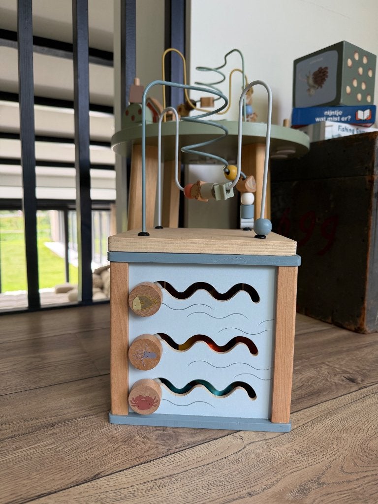 Little Dutch blokkendoos, Kinderen en Baby's, Speelgoed | Houten speelgoed, Ophalen, Zo goed als nieuw, Overige typen