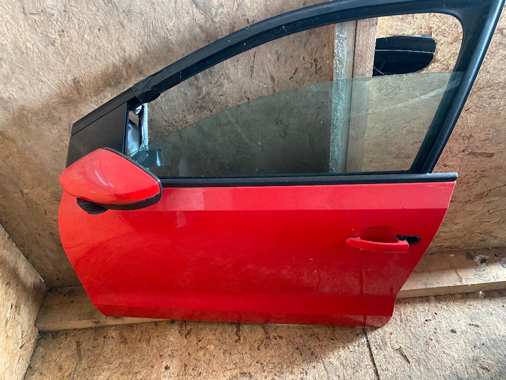 Portier Linksvoor Volkswagen Polo 6R 6C Rood, Ophalen, Gebruikt, Voor, Volkswagen