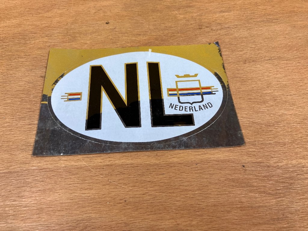Ovale NL-sticker, auto-sticker, land-sticker, 12x8 cm., Ophalen of Verzenden