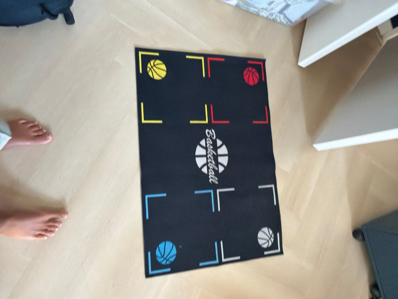 Basketbalmat voor training en oefening, Sport en Fitness, Basketbal, Ophalen, Zo goed als nieuw, Overige typen