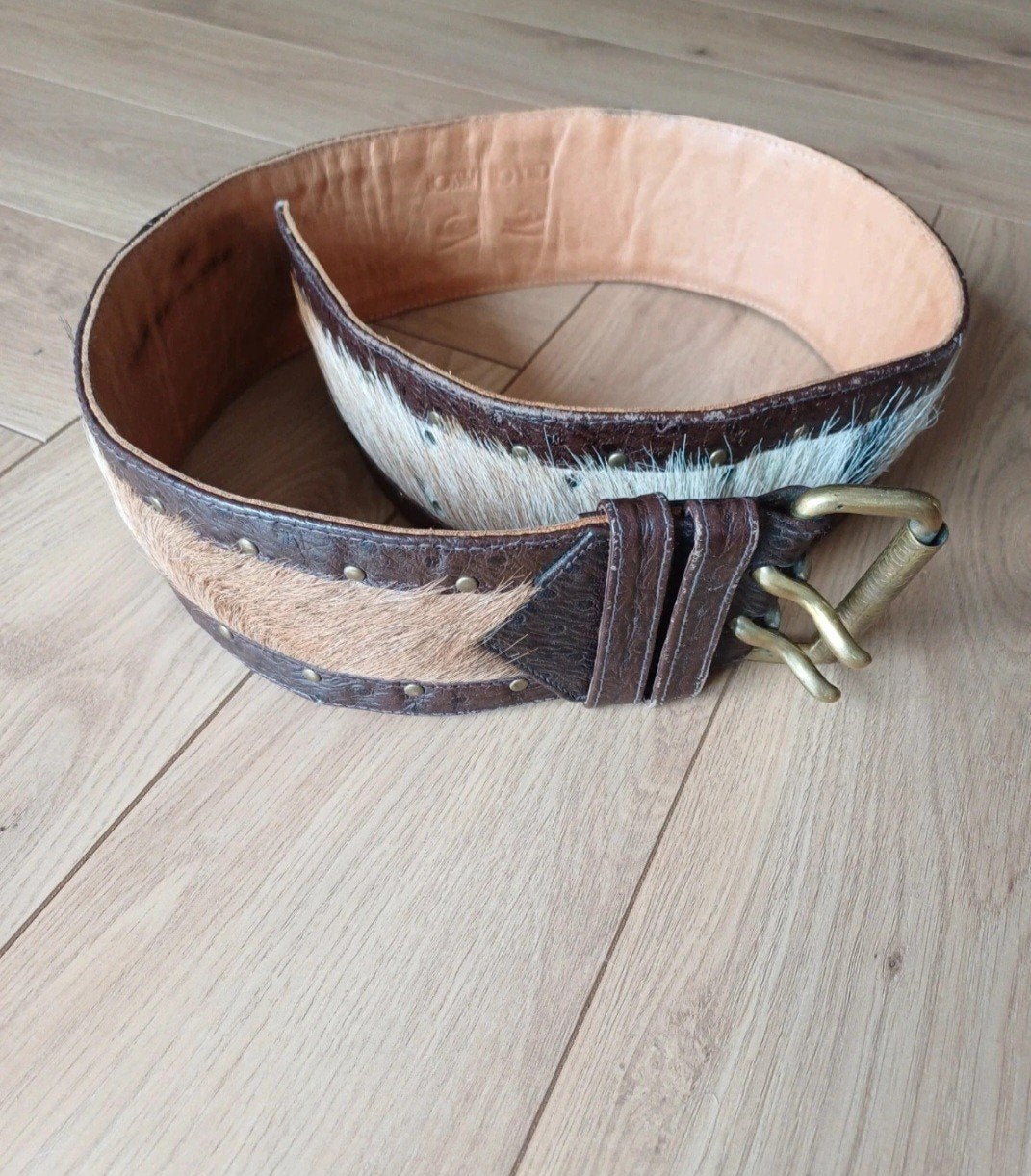 Leren riem Chick on a mission, Bruin, Ophalen of Verzenden, A, A