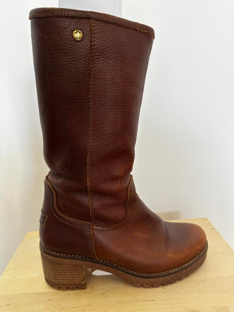 Panama Jack leather winter boots - EU 36, Kleding | Dames, Schoenen, Zo goed als nieuw, Lage of Enkellaarzen, Bruin, Ophalen of Verzenden